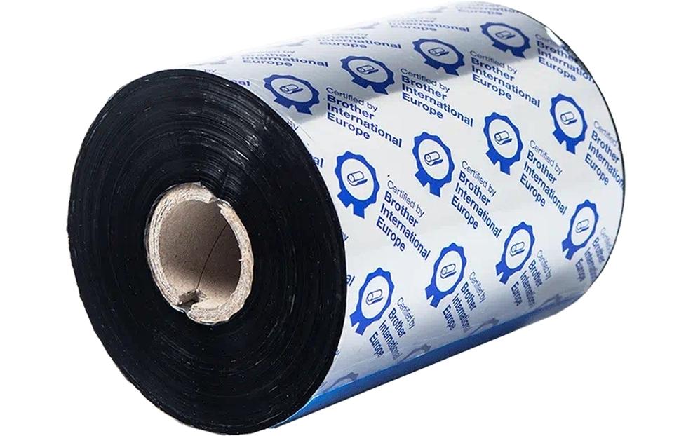 Brother Thermotransferband Wachs/Harz, Schwarz – 110 mm × 600 m – für TJ-4420TN/TJ-4520TN/TJ-4422TN und andere