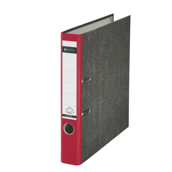 Leitz 180° Wolkenmarmor Ordner – für A4 – Rückenbreite 5,2 cm – Rot