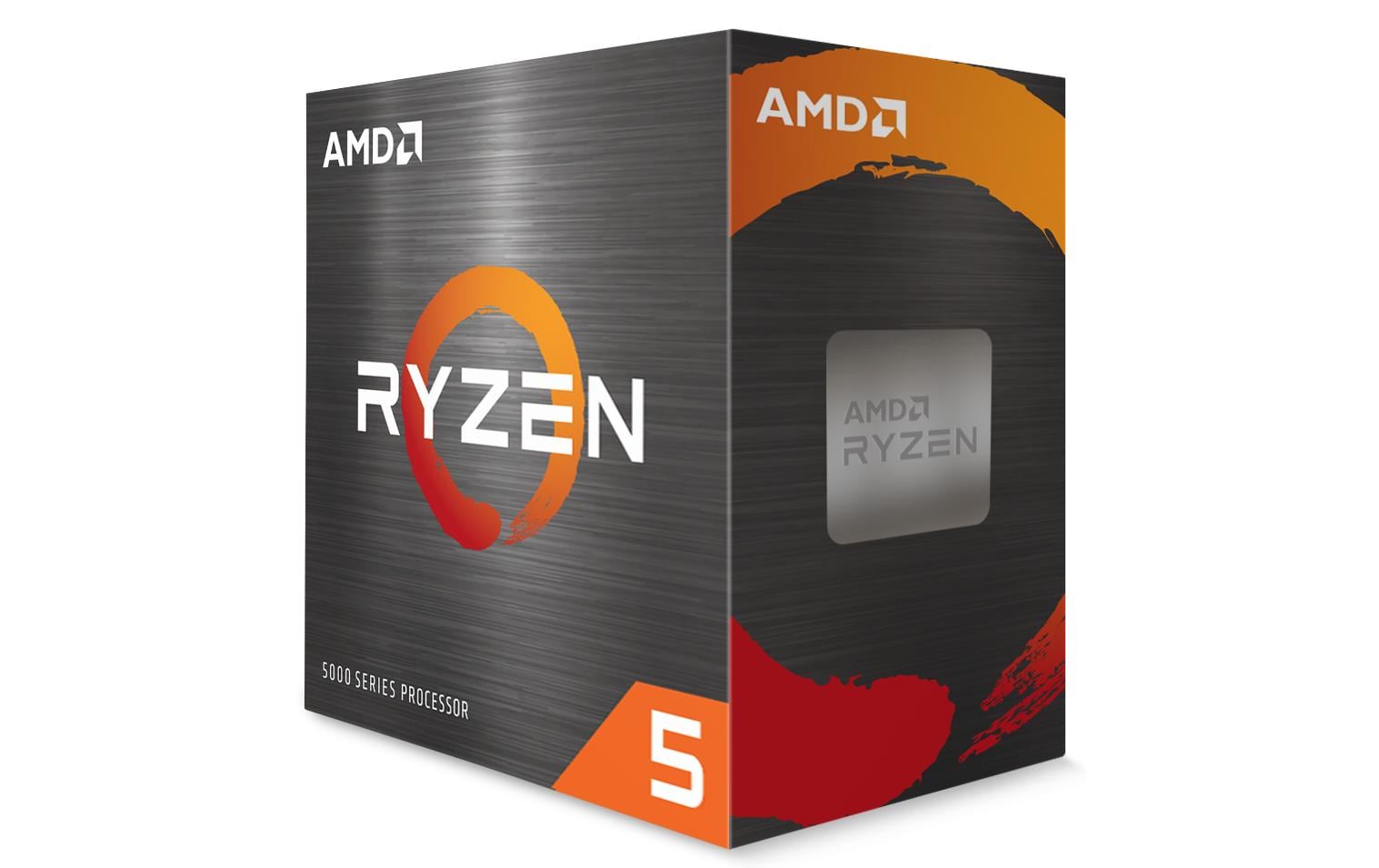 AMD Ryzen 5 5500 – Prozessor – 6 Kerne/12 Threads, 3,6 GHz (Boost 4,2 GHz), 65 W, Sockel AM4, Box, Kühler