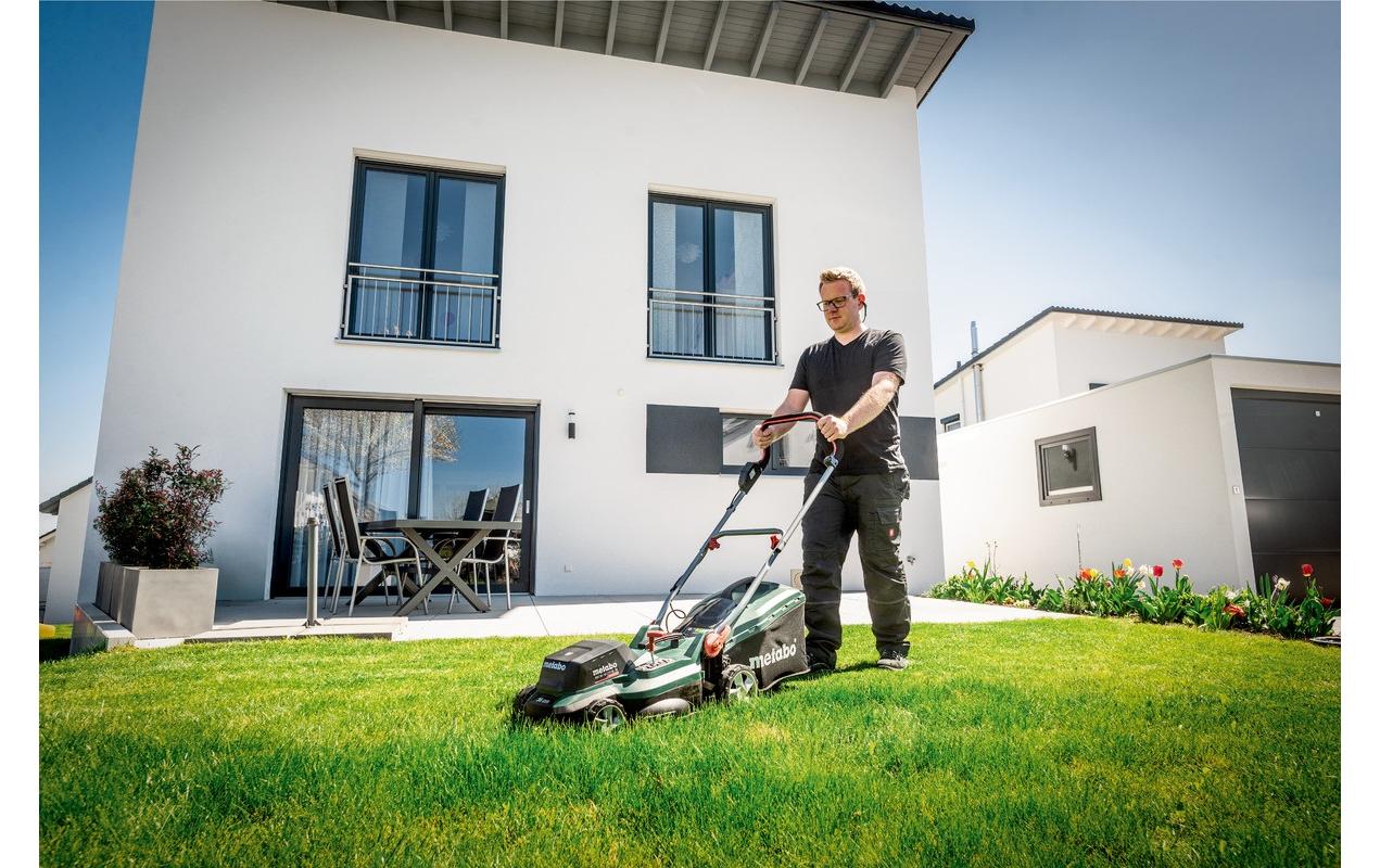 Metabo RM 36-18 LTX BL 36 Akku-Rasenmäher – 18 V – Schnittbreite 360 mm – 2×5,2 Ah & Ladegerät – CAS