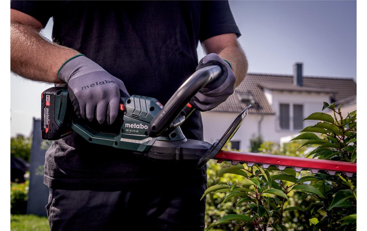 Metabo HS 18 LTX 55 Akku-Heckenschere – 18 V – 550 mm Schwert – 2×2,0 Ah & Ladegerät – CAS