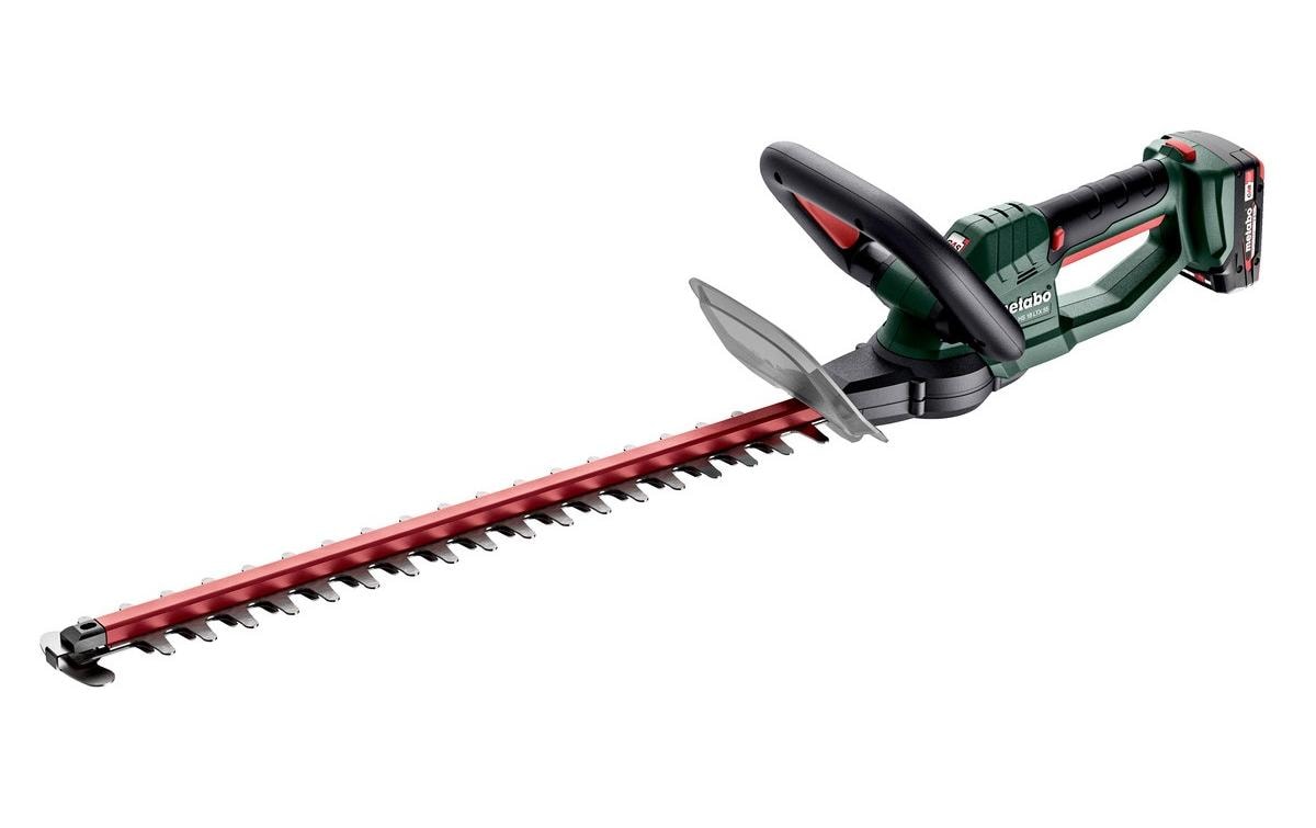 Metabo HS 18 LTX 55 Akku-Heckenschere – 18 V – 550 mm Schwert – 2×2,0 Ah & Ladegerät – CAS