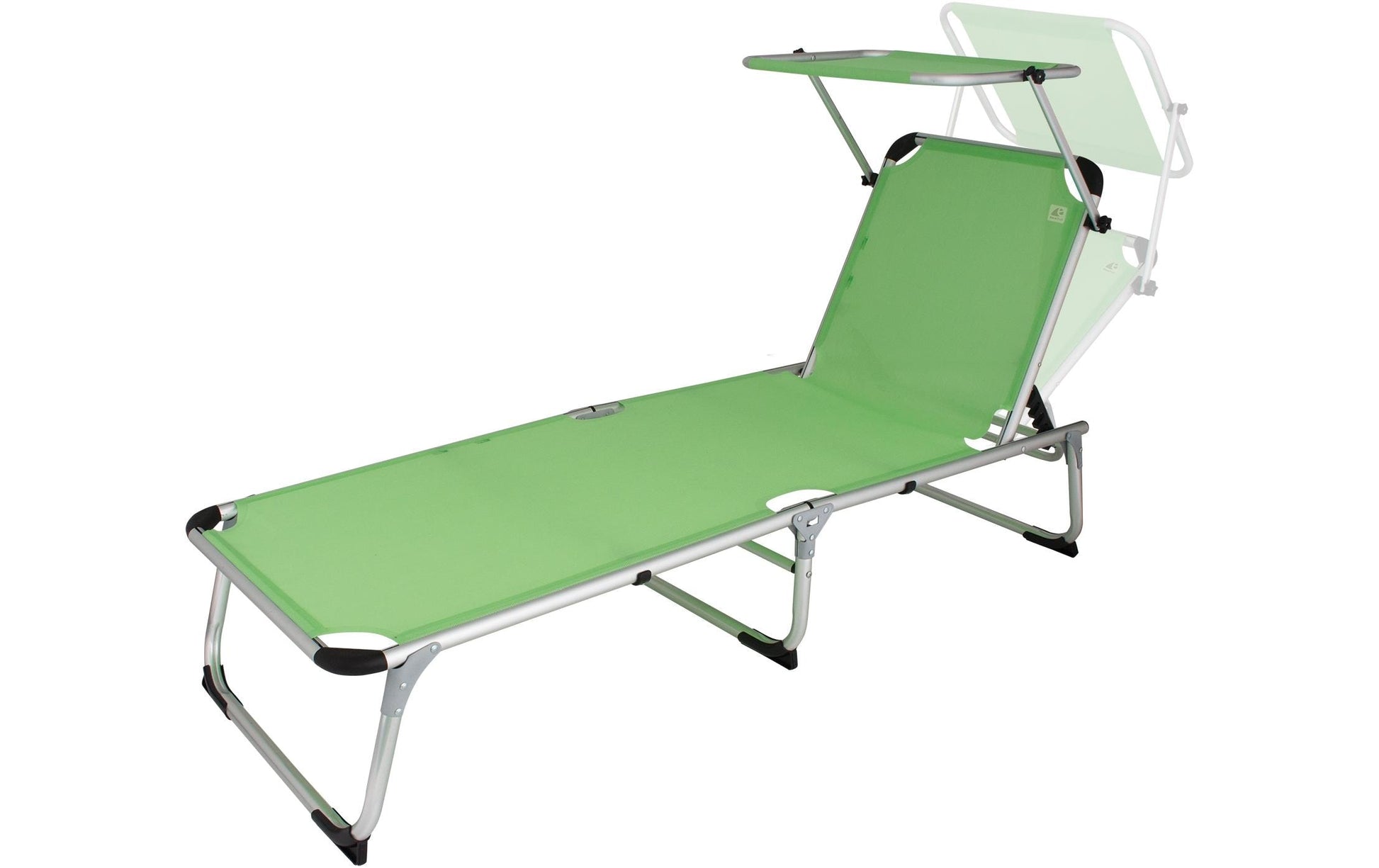Eurotrail Liegestuhl Pebble Beach, 188 × 57 × 30 cm, 120 kg – Limette, Textonile