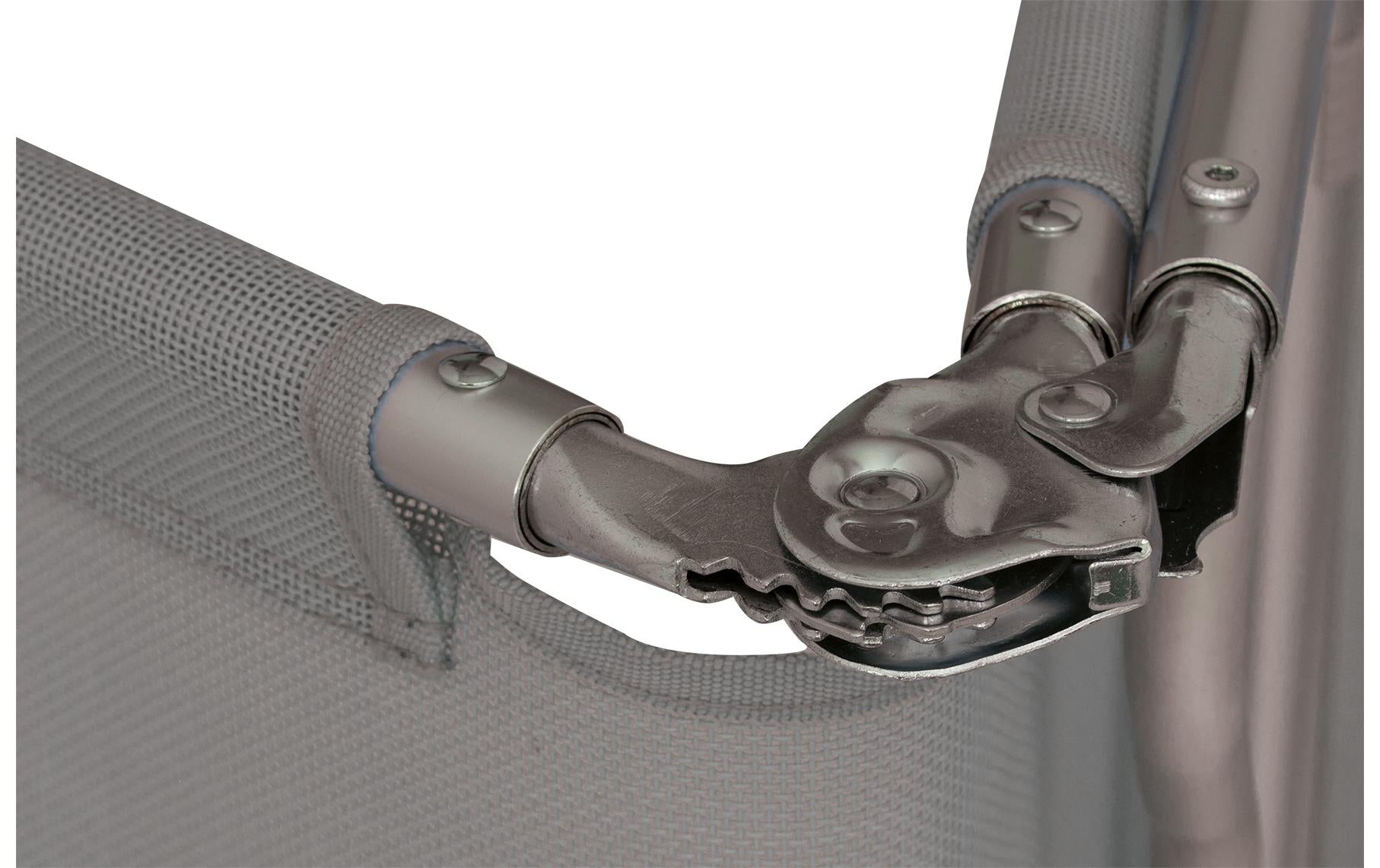 Eurotrail Liegestuhl, 190 × 60 × 28 cm, 120 kg – Grau, Polyester