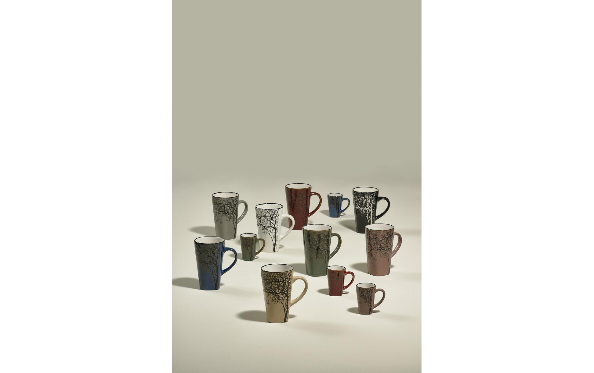 Villa Collection Espressotasse – 4er Set, 100 ml, Ø 5,5 cm, Keramik, Dunkelrosa, spülmaschinenfest