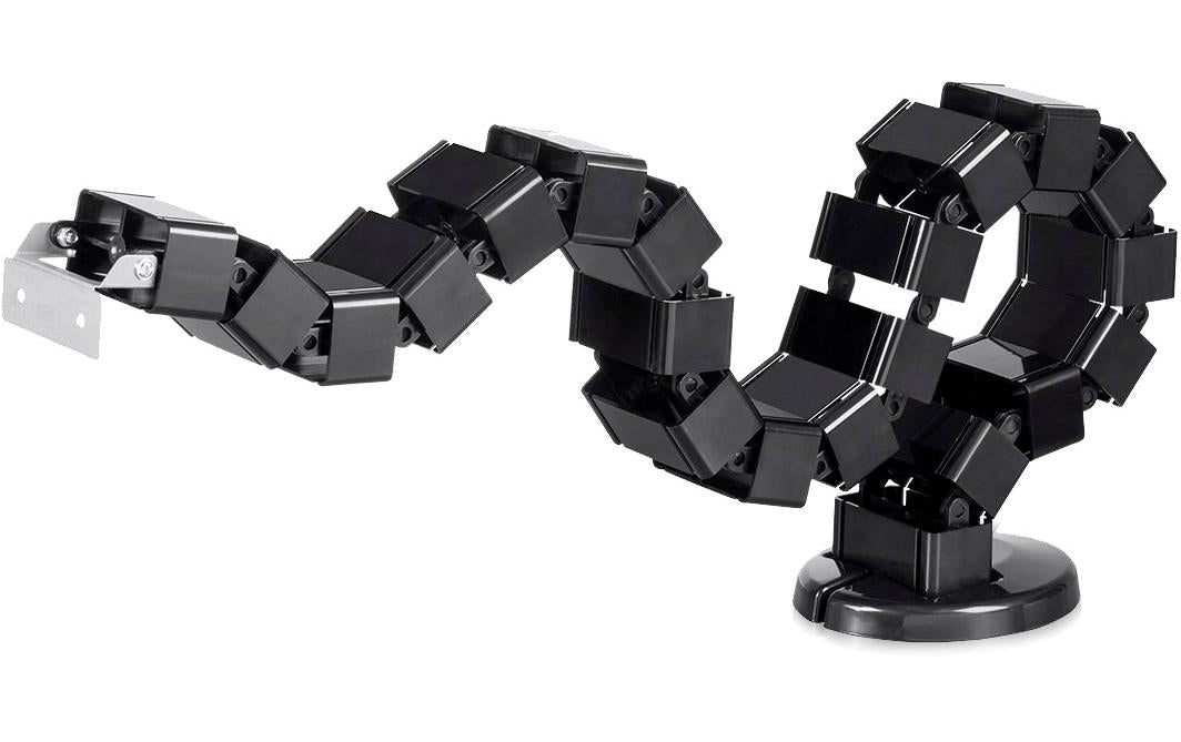 ICY BOX IB-MSA104-CM Kabelführung – L 1,24 m, schwarz, ABS/Polycarbonat, B 36 × H 1240 × T 68 mm