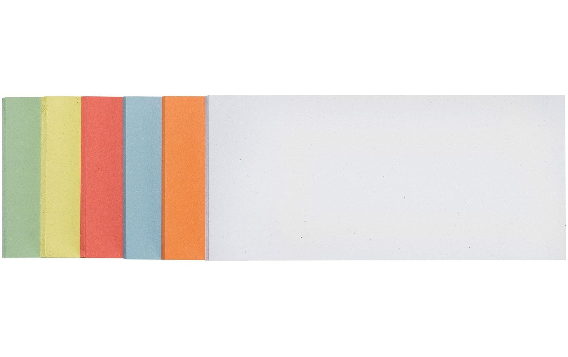 Franken Selbstklebende Moderationskarten – 95 × 205 mm – sortiert, 500 Stück, 100% Recycling