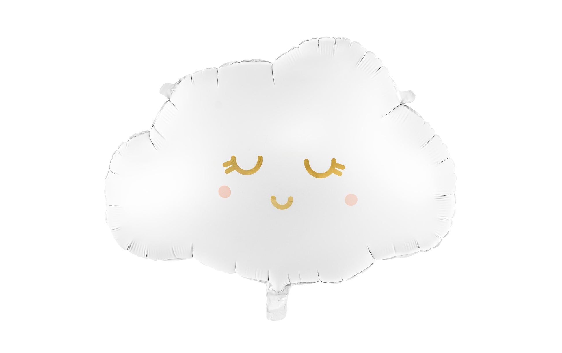 PartyDeco Folienballon Wolke – Weiss – 51 × 35,5 cm – 1 Stk