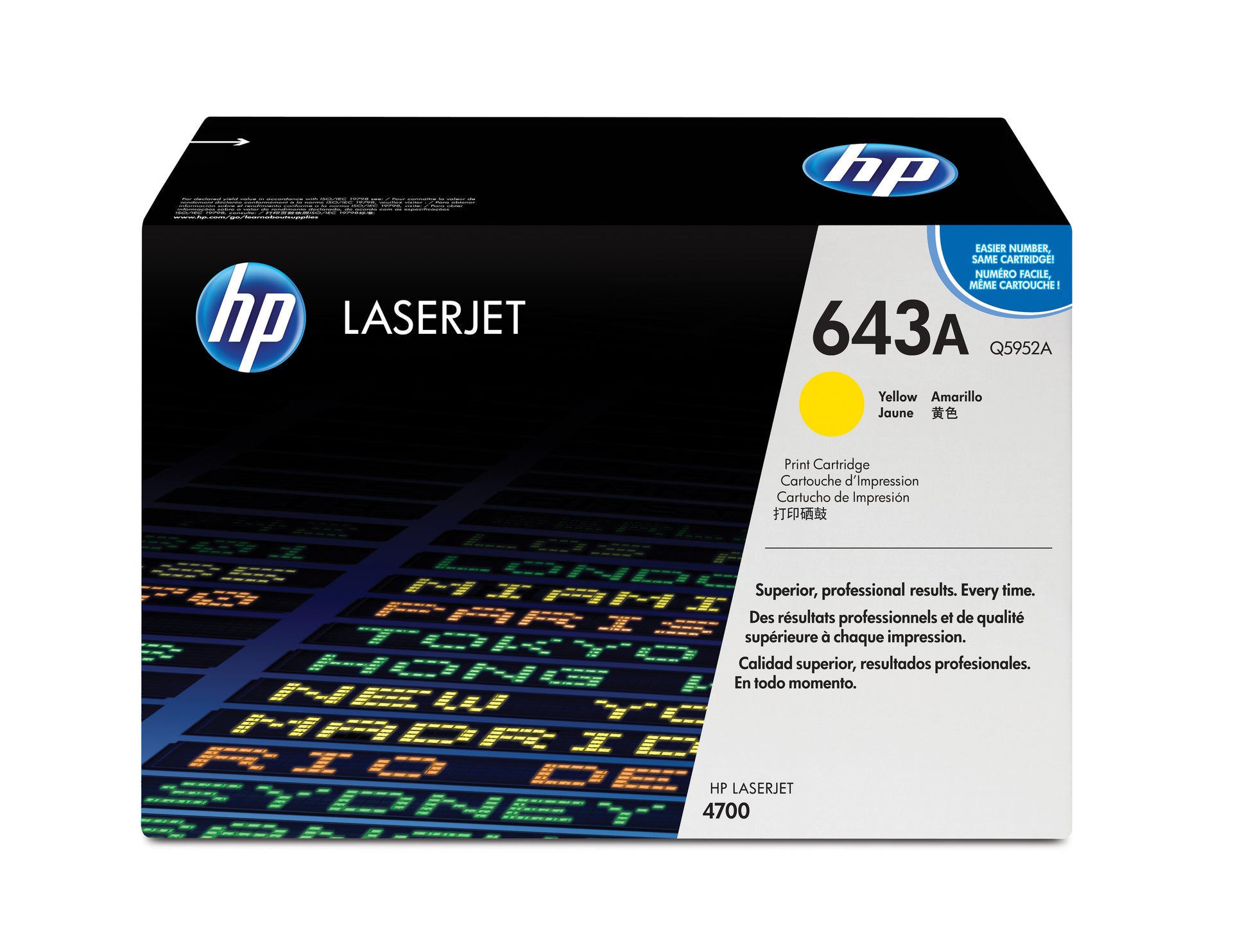 HP Toner 643A – Gelb, 10000 Seiten
