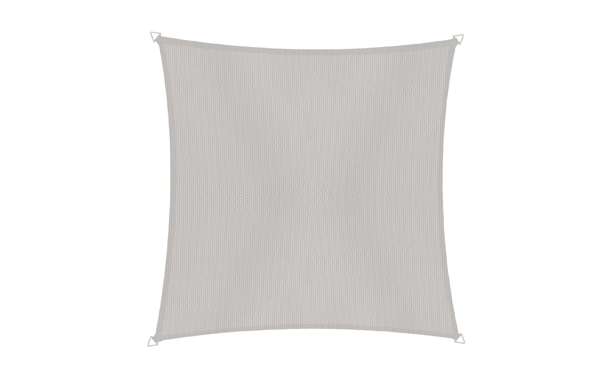 Windhager Quadratisches Sonnensegel 300 × 300 cm, grau, Polyester, wasserabweisend, UV-Schutz 50+
