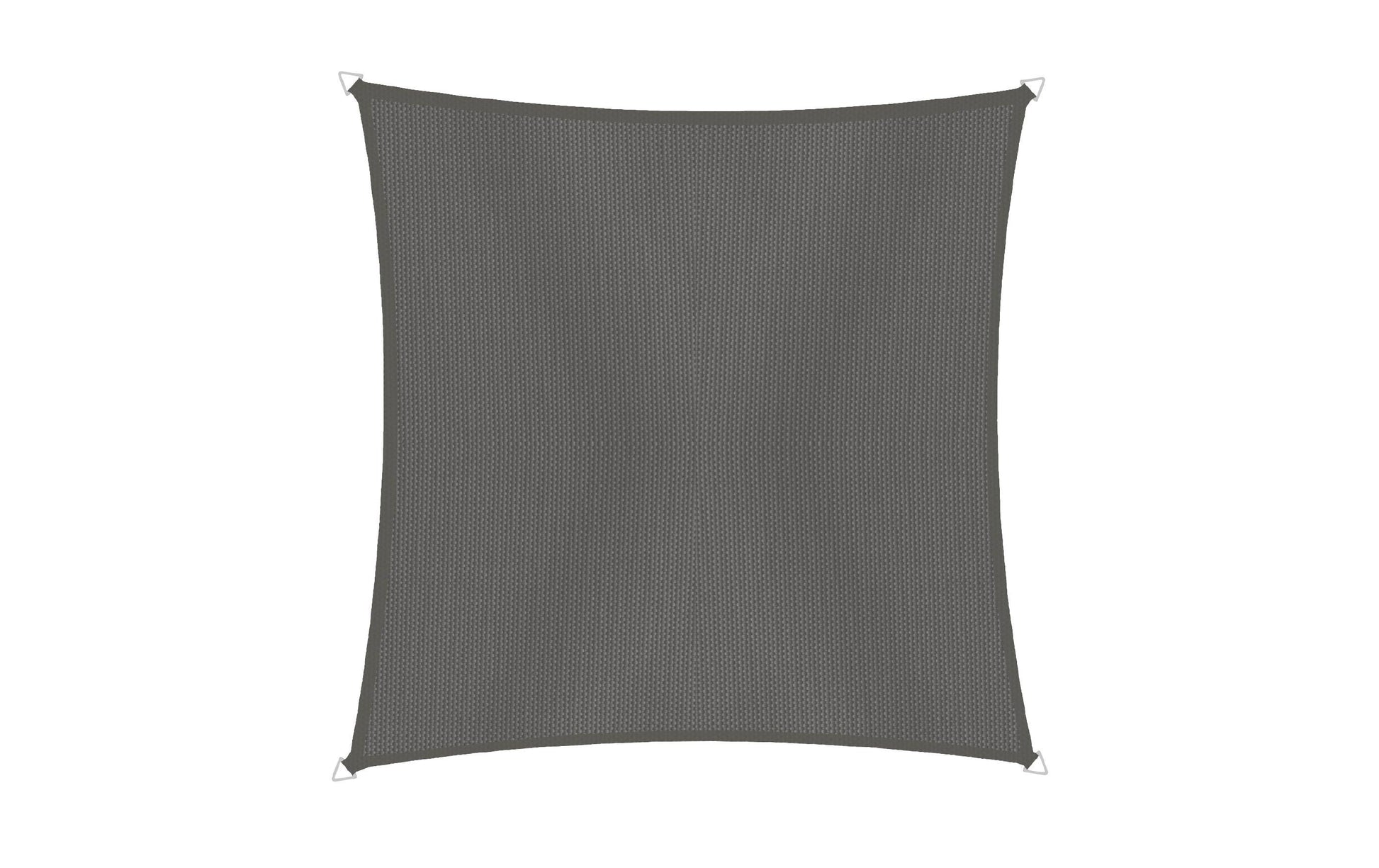 Windhager Quadratisches Sonnensegel 300 × 300 cm, Polyester, Anthrazit, wasserabweisend, UV-Schutz 50+