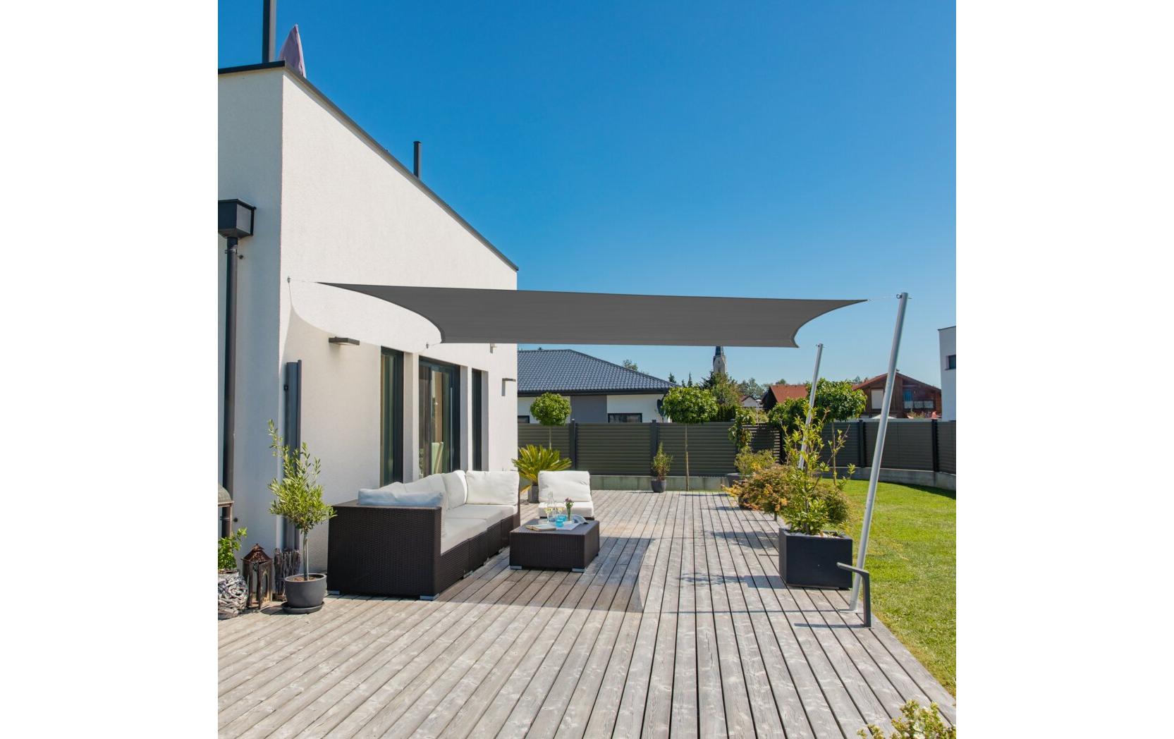 Windhager Sonnensegel Cannes – 300 × 200 cm, Anthrazit, Polyester, 180 g/m²
