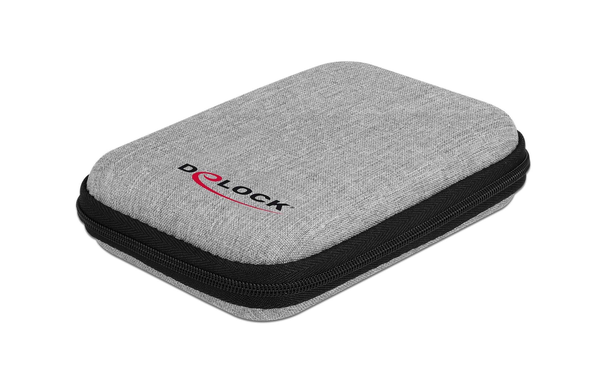 DeLOCK Schutztasche – für 2,5" SSDs, Polyester, schockresistent, 100 × 145 × 35 mm