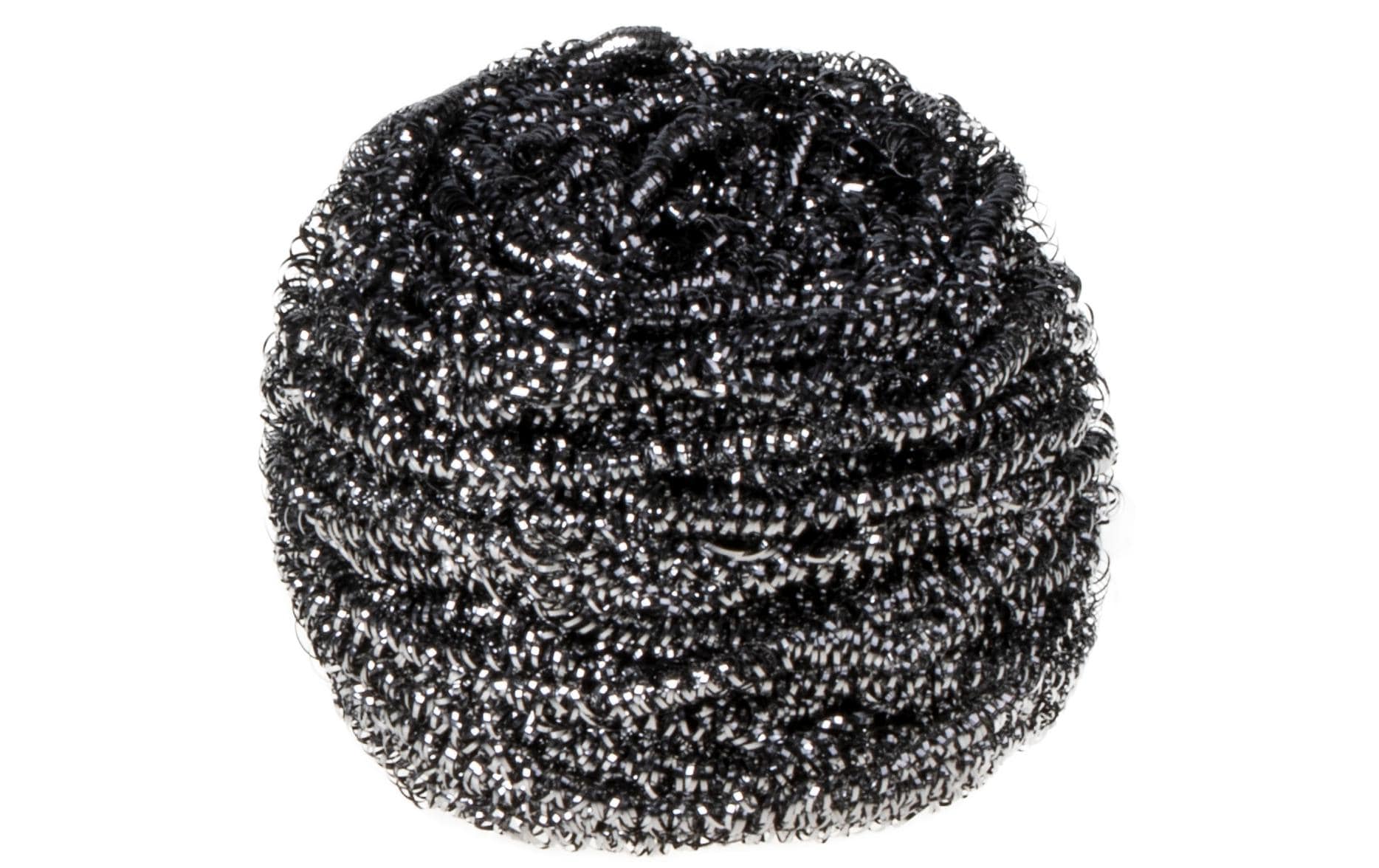 Edi Baur Edelstahlschwamm – Edelstahl, für Pfannen, 7 × 7 × 5 cm, silber, 10 Stk.