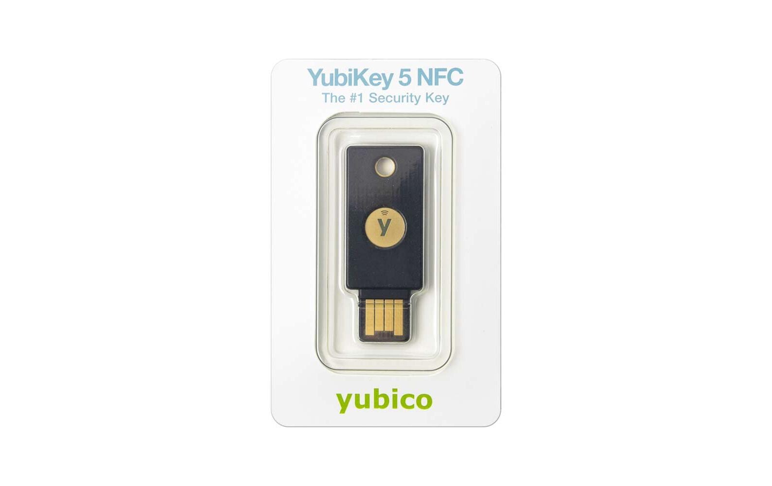 Yubico YubiKey 5 NFC FIPS USB-Sicherheitsschlüssel – USB-A – NFC – Schwarz – für Windows, macOS und mehr