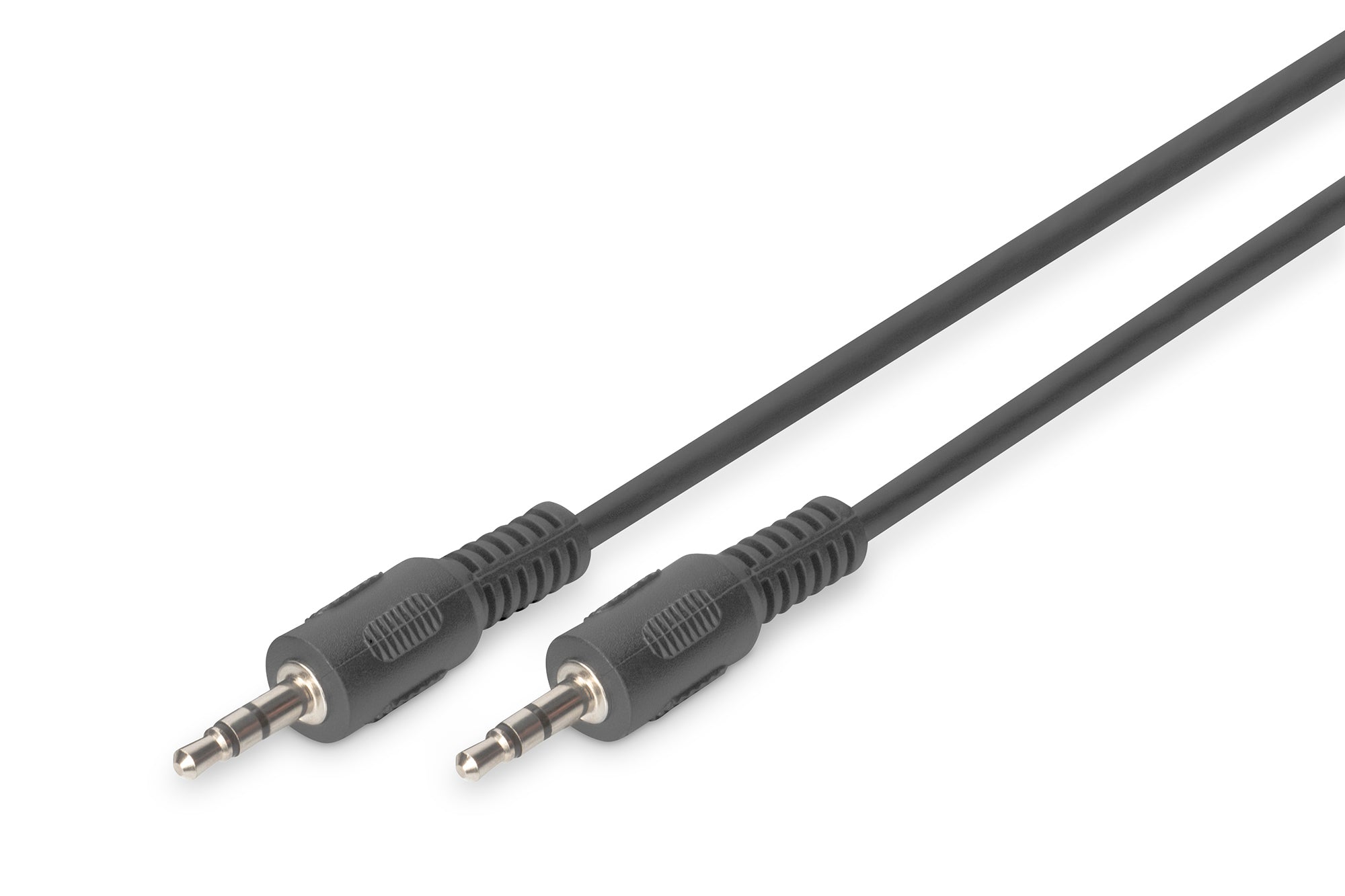 Digitus Audiokabel 3,5 mm Klinke (Stecker) auf 3,5 mm Klinke (Stecker) – 1,5 m, 3-polig (TRS), Schwarz