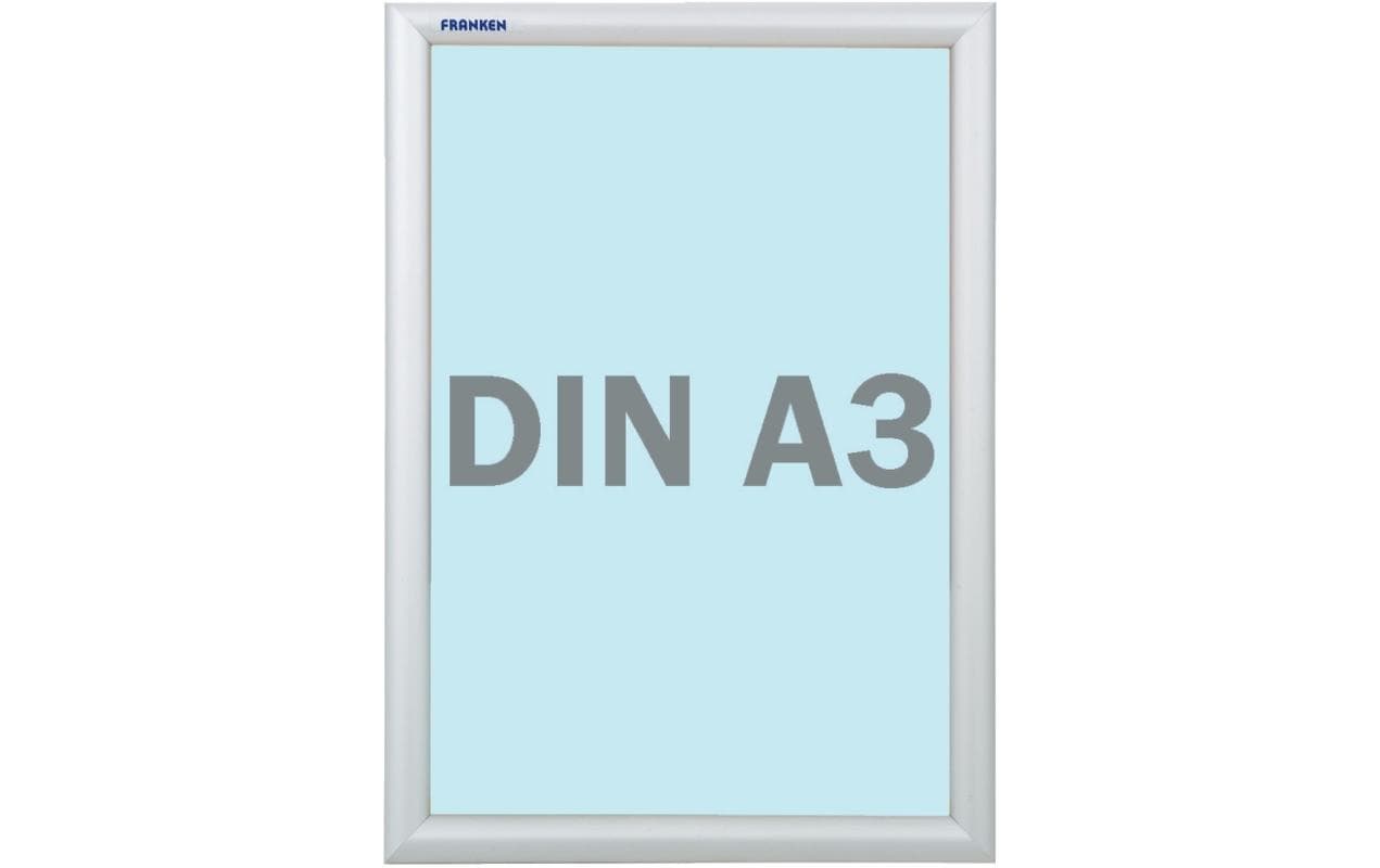 Franken Wechselrahmen – A3 – Aluminium, Silber, Outdoor, Wand