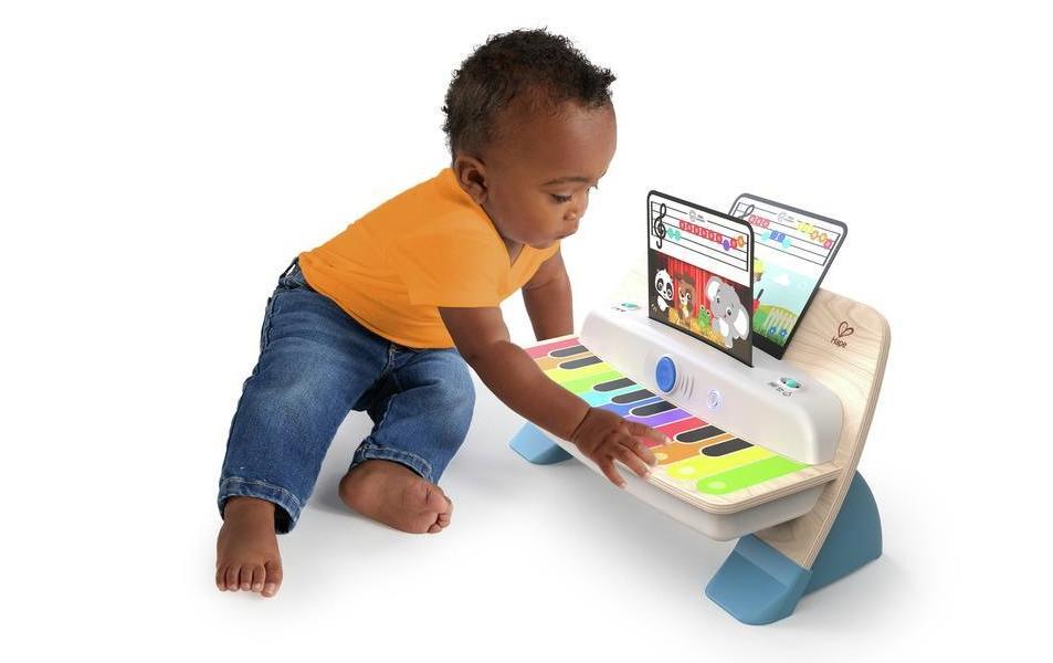 Hape Deluxe Magic Touch Piano – 36 cm – Holz – Mehrfarbig – ab 0,5 J.