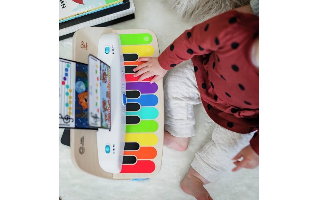 Hape Deluxe Magic Touch Piano – 36 cm – Holz – Mehrfarbig – ab 0,5 J.