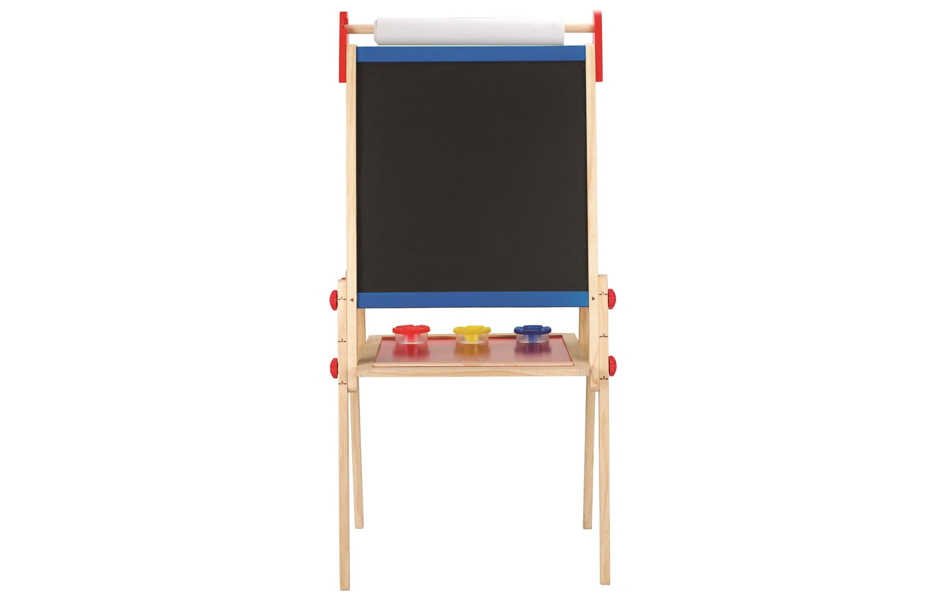 Hape Kinder-Kreidetafel – 550 × 1100 mm – Holz/ABS, mehrfarbig – doppelseitig, magnethaftend, für Kreide