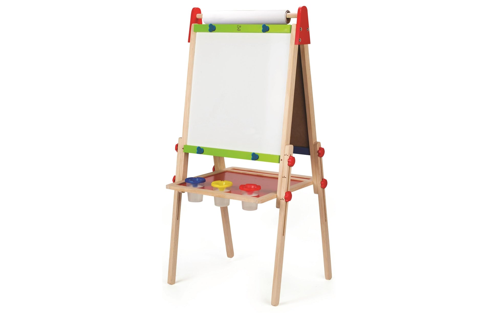 Hape Kinder-Kreidetafel – 550 × 1100 mm – Holz/ABS, mehrfarbig – doppelseitig, magnethaftend, für Kreide