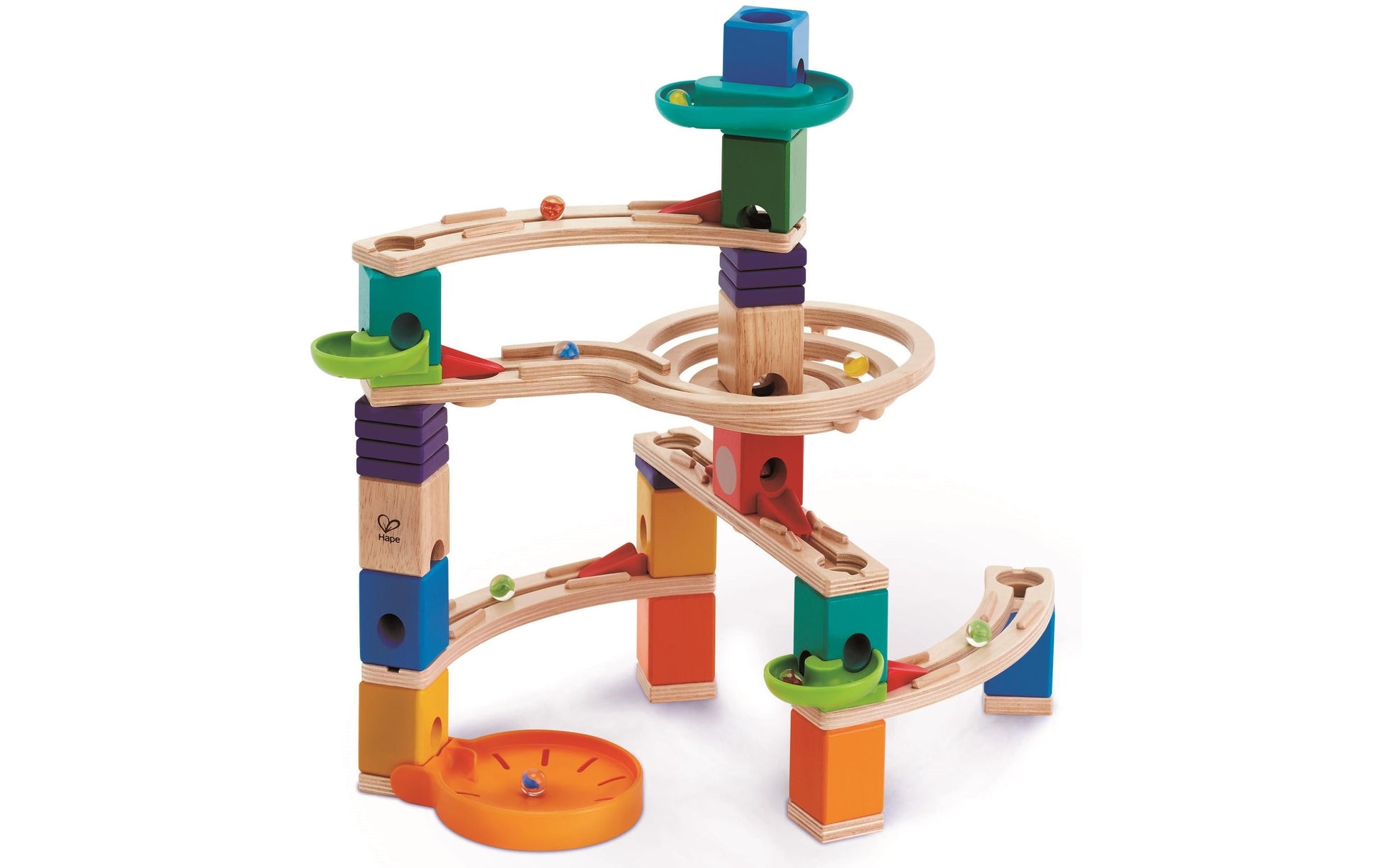 Hape Murmelbahn – 94-teilig – ab 4 Jahren – Kunststoff, Glas, Holz – mehrfarbig