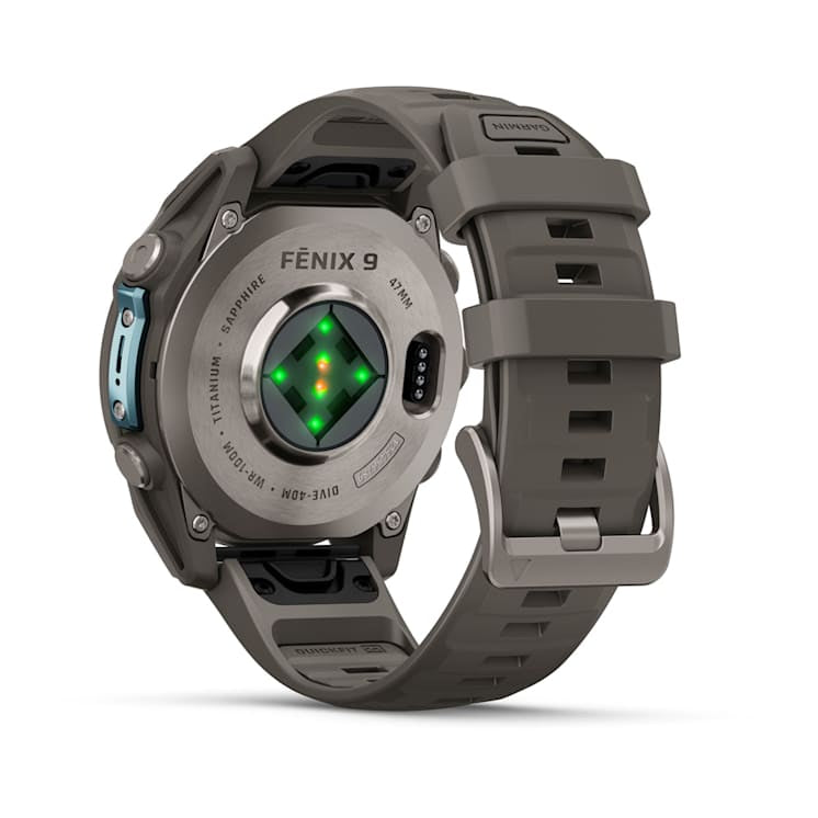 Garmin fēnix 9 47 mm GPS – Titan, Grau, 100 m, für Android, iPhone