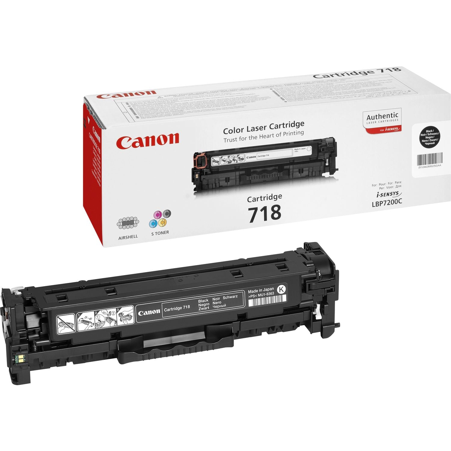 Canon Toner 718 – schwarz, 3400 Seiten