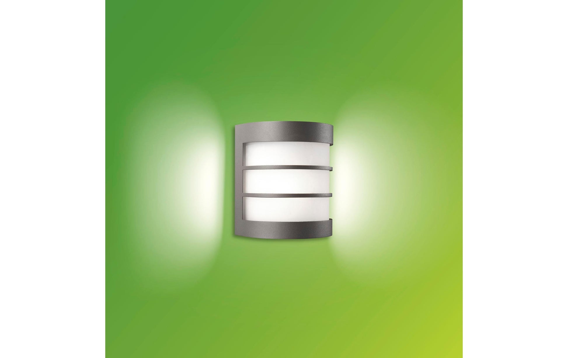 Philips by Signify Philips Aussenwandleuchte Calgary – 10×11 cm – 60 W – IP44 – Netzbetrieb – Anthrazit – Edelstahl