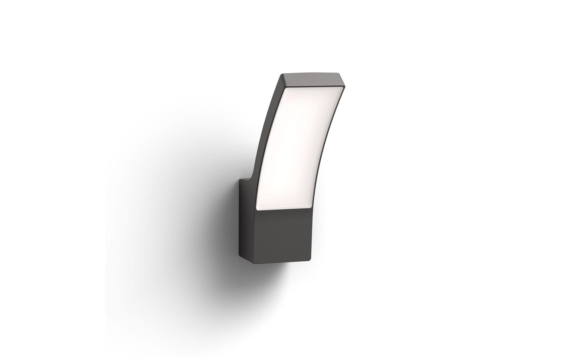 Philips by Signify Philips Aussenwandleuchte – 1'200 lm, 12 W – Neutralweiss, 4000 K – IP44 – Netzbetrieb – Anthrazit, Aluminium