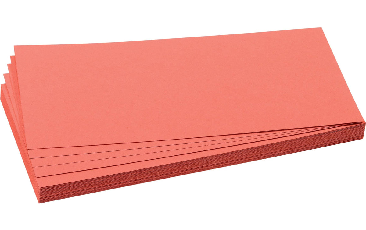 Franken Moderationskarten Rechteck – 9,5 × 20,5 cm, rot, Papier, 130 g/m², 500 Stk.