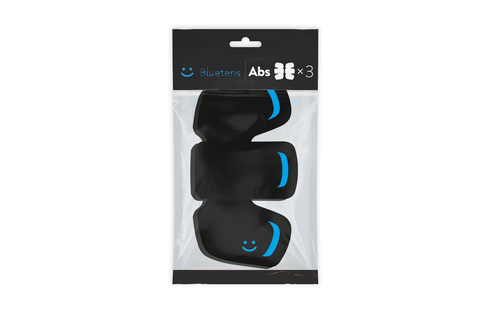 Bluetens Elektroden – 3 Sets (6 Stk) – schwarz, blau