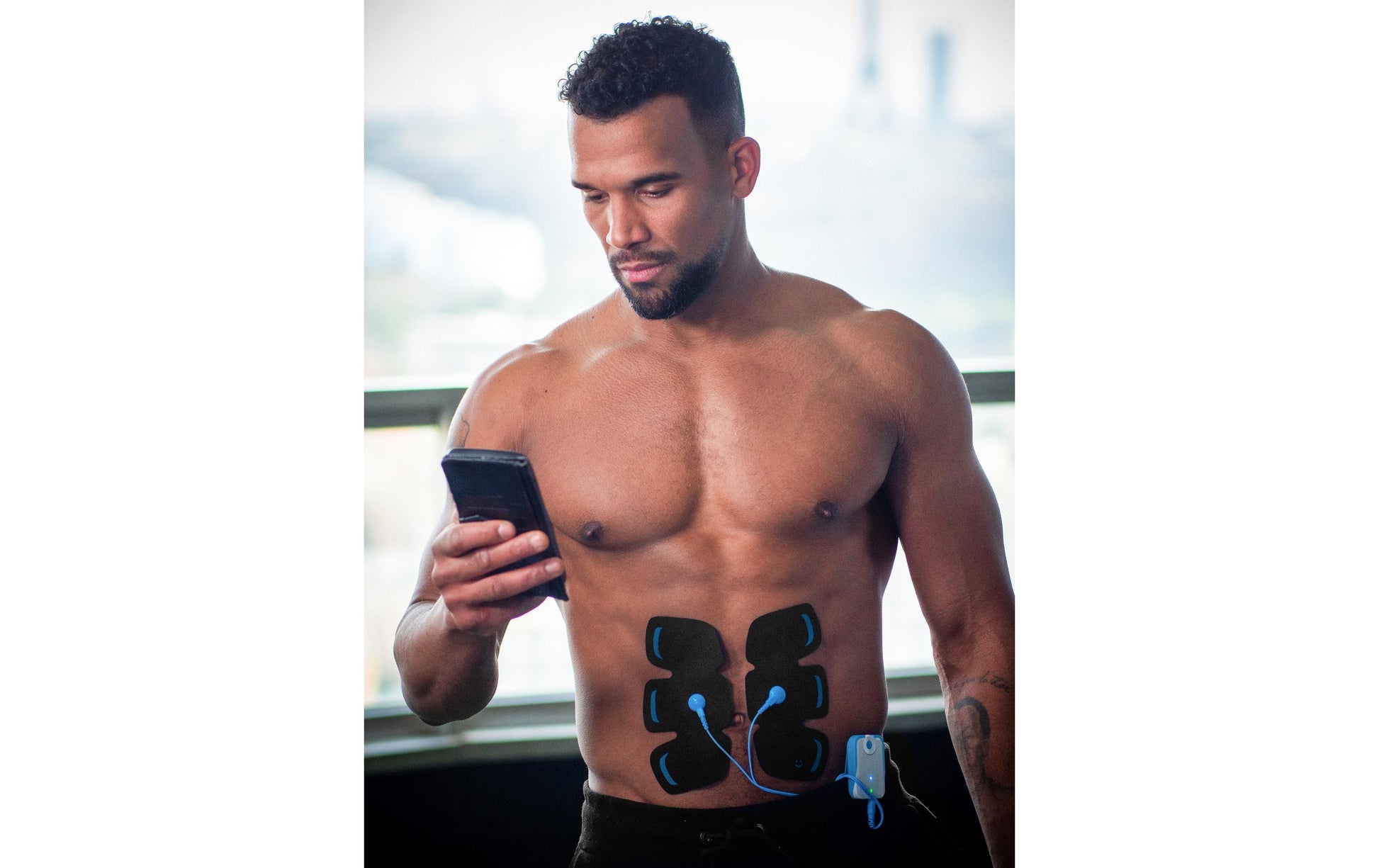 Bluetens Massagegerät (elektrisch) Power Pack – Elektrostimulation (EMS), 100 Programme – Schwarz