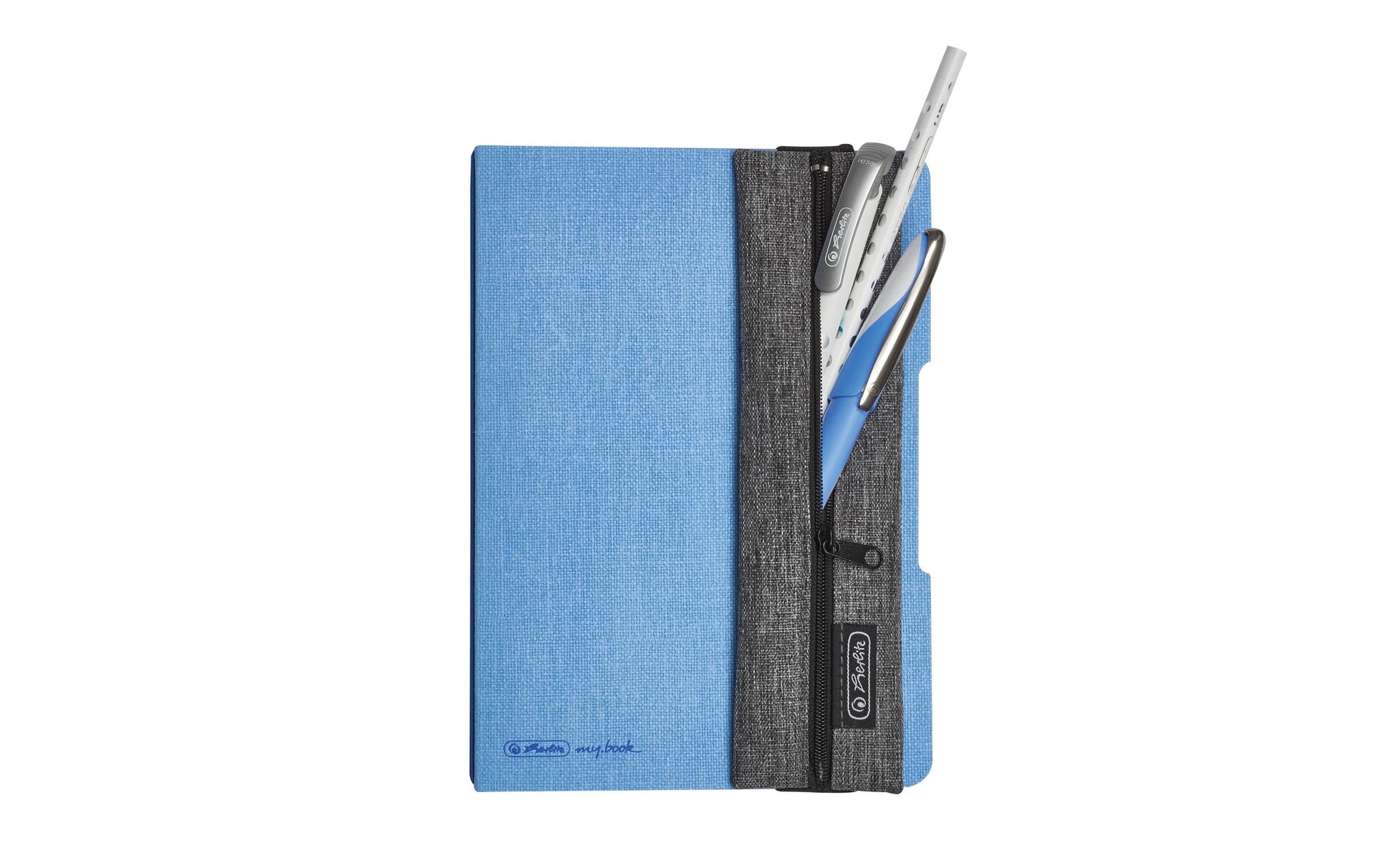 Herlitz Etui – grau – Stoff