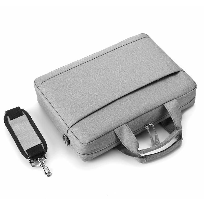 eSTUFF Notebook-Tasche 15,6" – Abnehmbarer Schultergurt, Trolley-Haltegurt – Grau