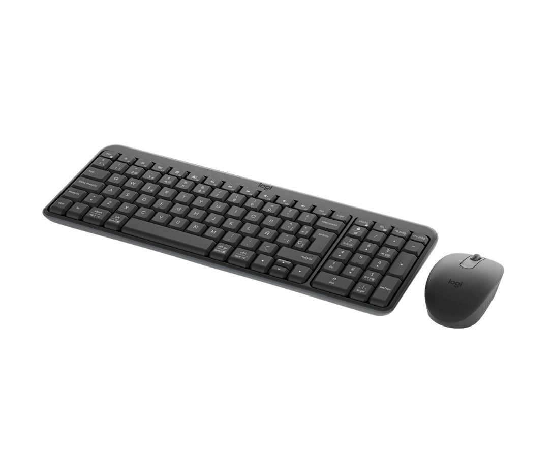 Logitech MK250 – Tastatur-Maus-Set – Bluetooth & 2,4 GHz – QWERTY (ES) – Graphit