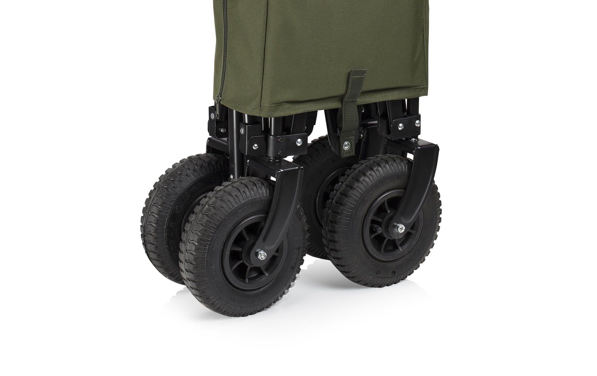 CamPart Travel Faltbarer Trolley – 103 l, klappbar, bis 70 kg Traglast – Olive – 600D Polyester