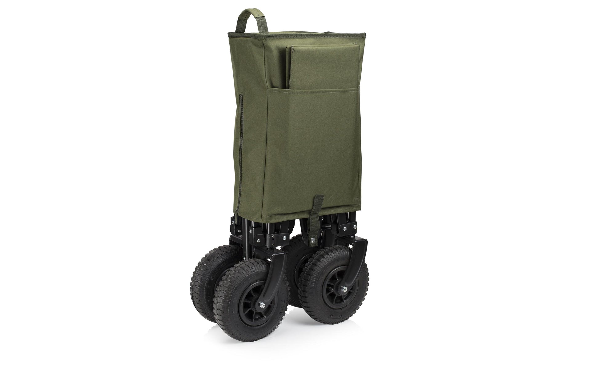 CamPart Travel Faltbarer Trolley – 103 l, klappbar, bis 70 kg Traglast – Olive – 600D Polyester