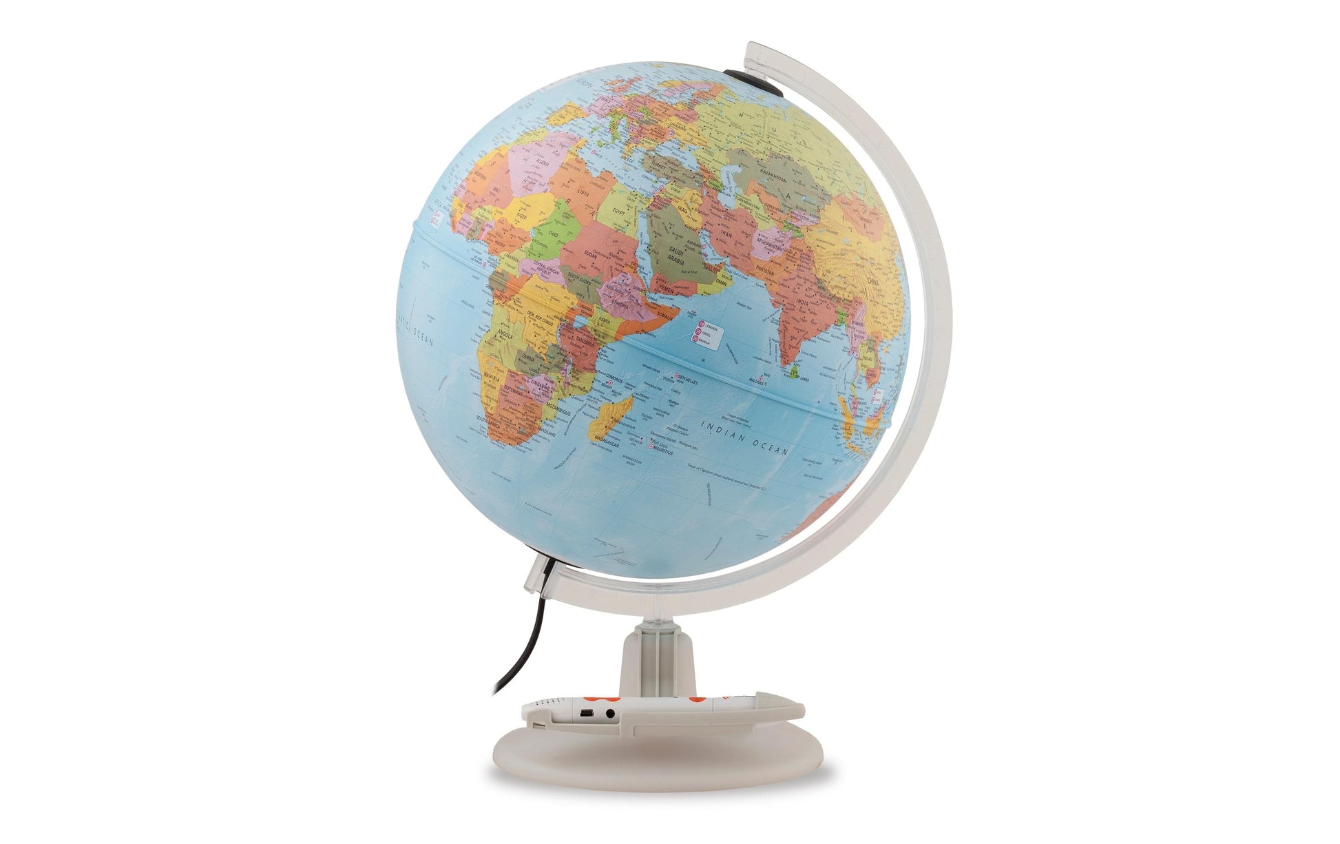 Tecnodidattica Globus – Interaktiver Globus Parlamondo, 30 cm, ab 6 Jahren, Französisch