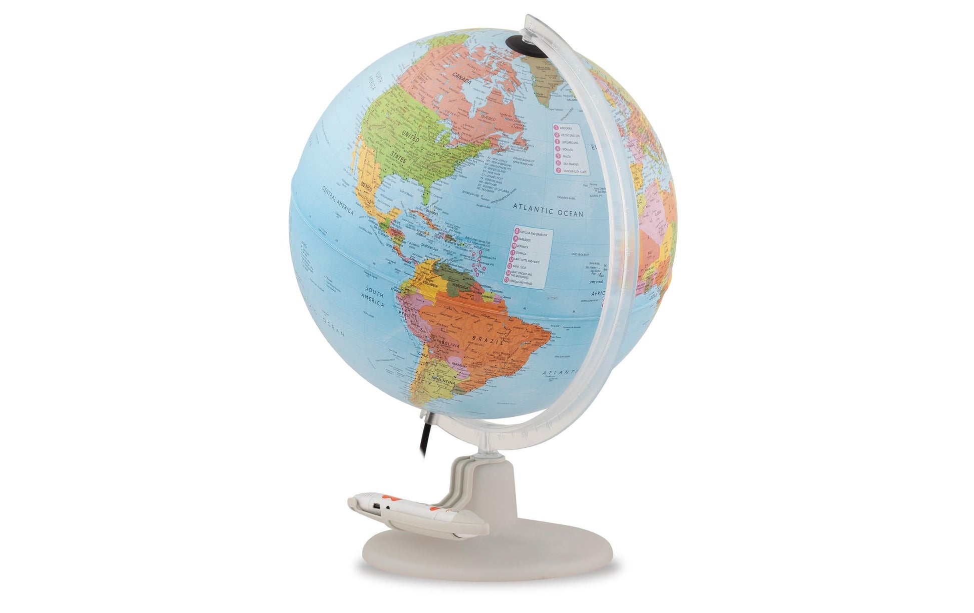 Tecnodidattica Globus – Interaktiver Globus Parlamondo, 30 cm, ab 6 Jahren, Französisch