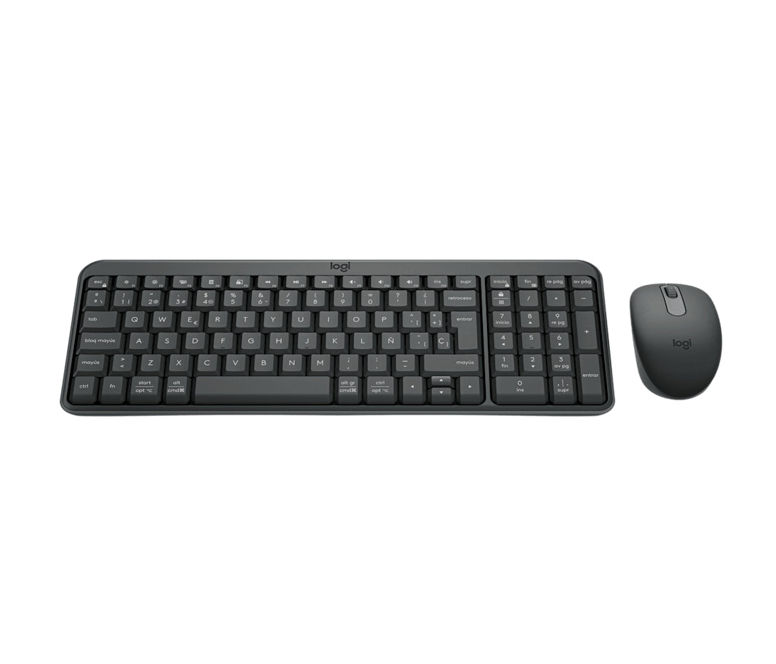 Logitech MK250 – Tastatur-Maus-Set – Bluetooth & 2,4 GHz – QWERTY (ES) – Graphit