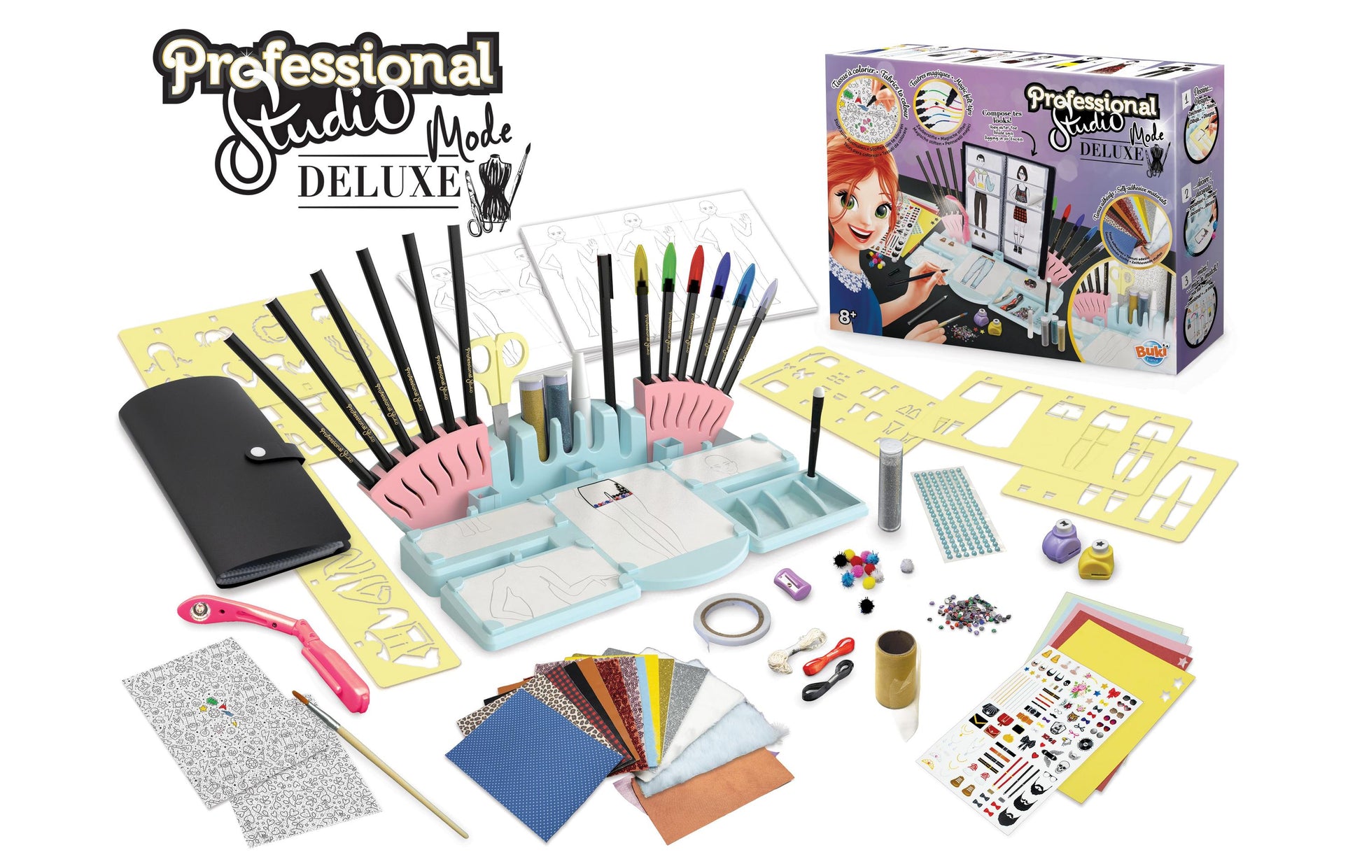 Buki Professional Studio Mode Deluxe – Zeichenschablonen-Set – ab 8 Jahren