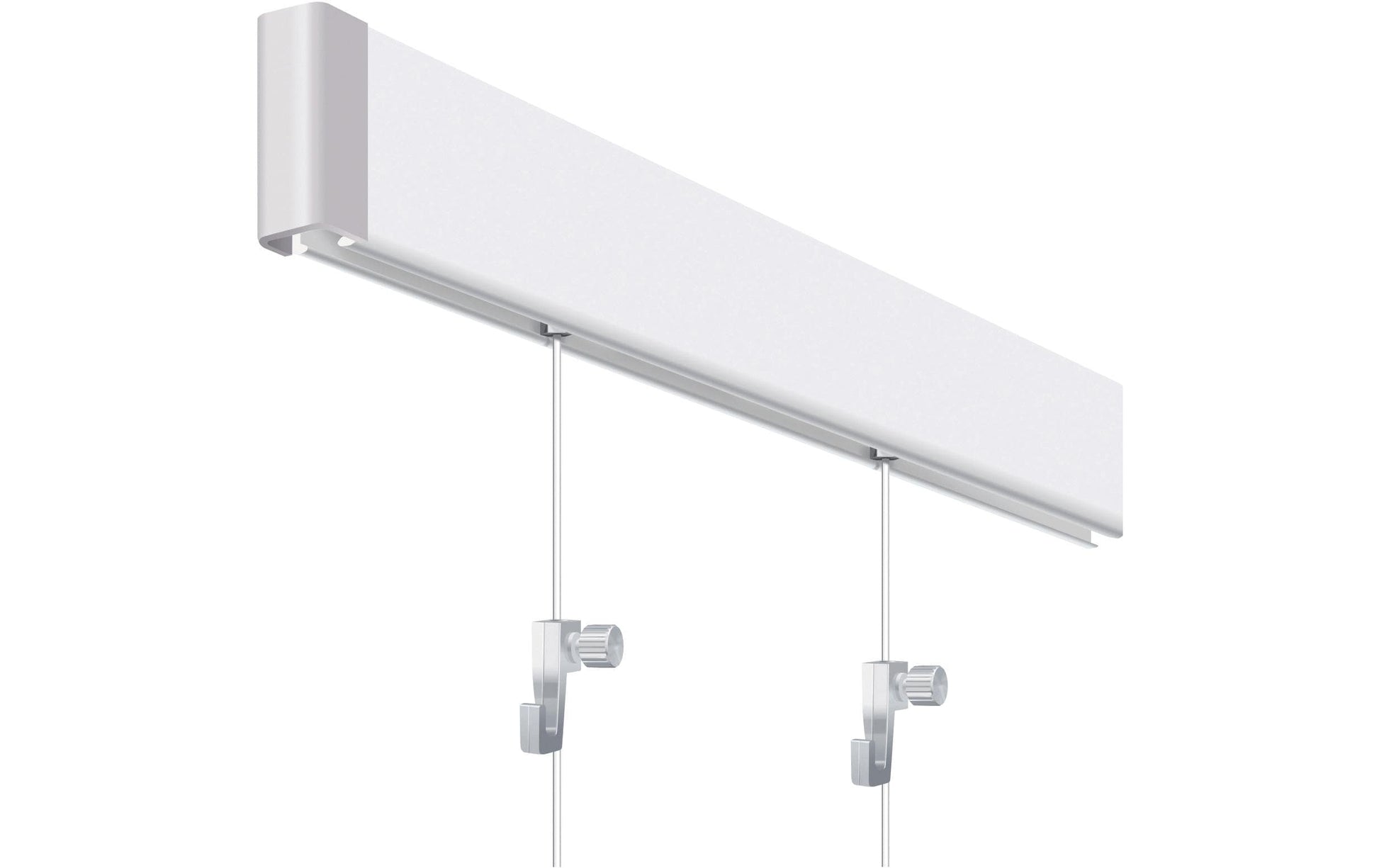 Franken Wandhalterung GSS1 09 – mit Schrauben – Weiss – Aluminium – 2'000×50 mm – 1 Stk.