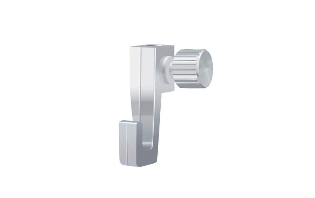 Franken Wandhalterung GSS1 09 – mit Schrauben – Weiss – Aluminium – 2'000×50 mm – 1 Stk.
