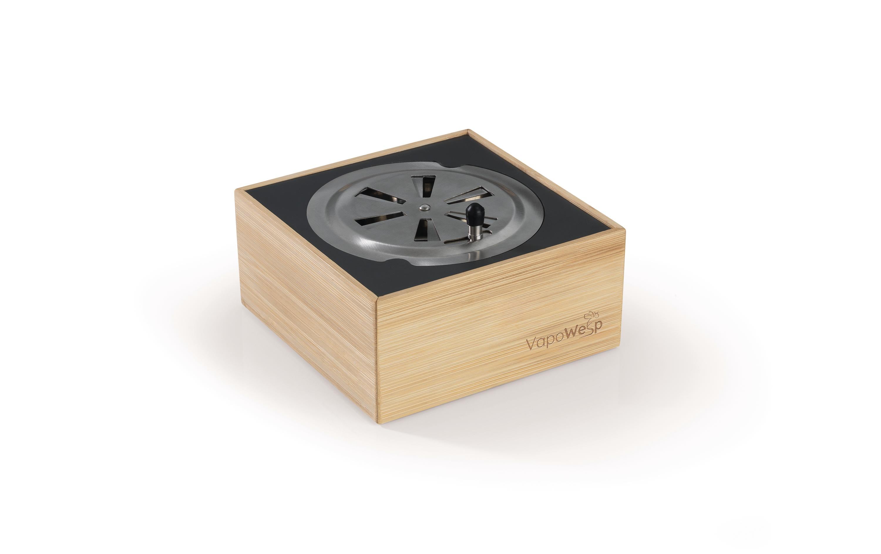 Vapowesp Insektenfalle Räucherbox – 15 × 7 × 15 cm – Hellbraun – für Wespen