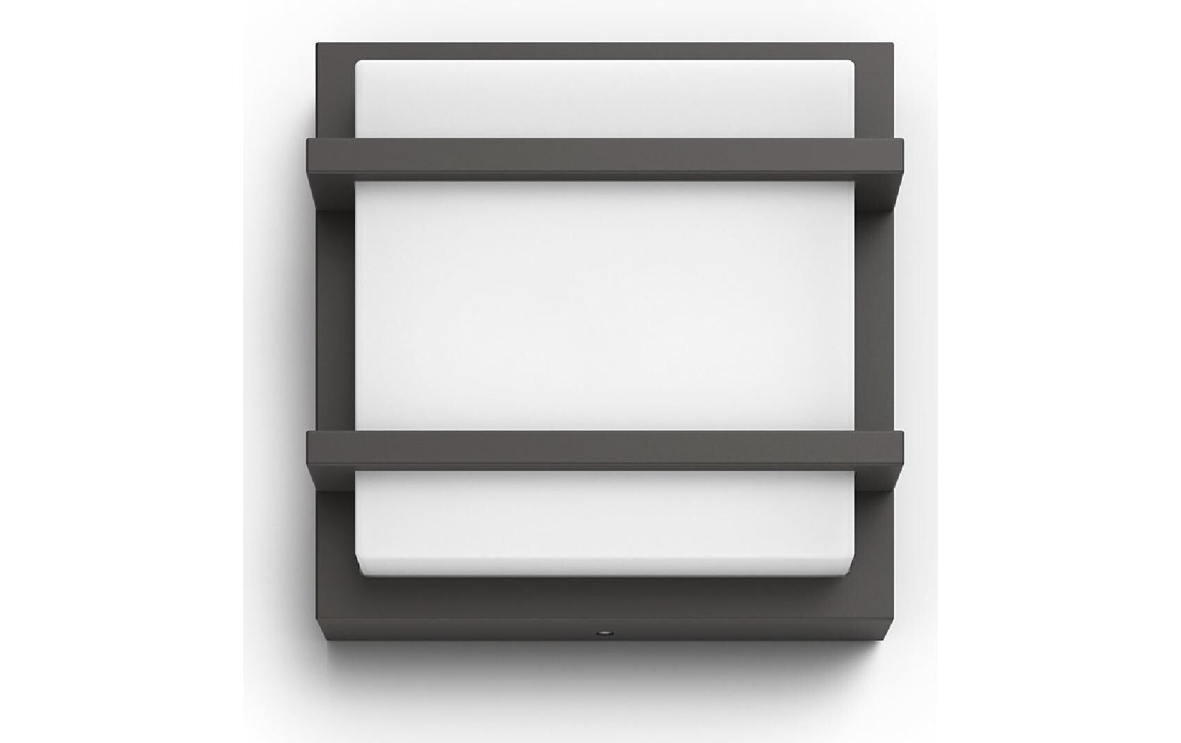 Philips by Signify Philips Aussenwandleuchte – 1'200 lm, 12 W – Warmweiss, 2700 K – IP44 – Netzbetrieb – Anthrazit, Aluminium