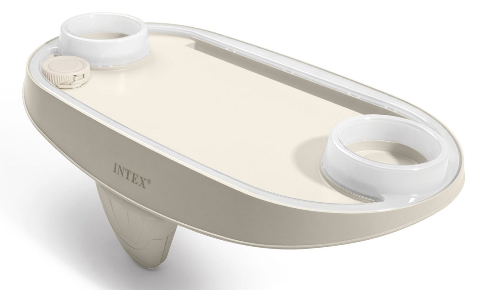 Intex Getränkehalter – 26×45×16 cm, Kunststoff, mit Licht, Beige