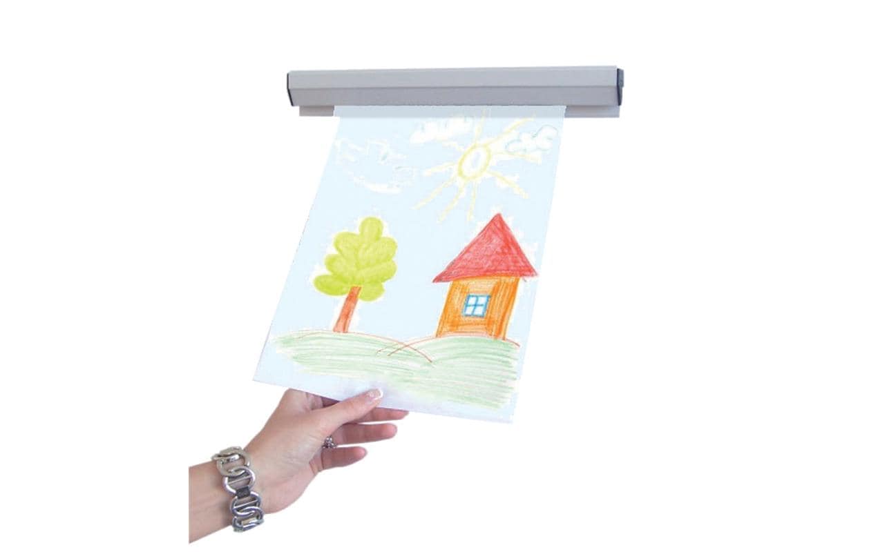 Franken Klemmschiene PKS150 – selbstklebend – grau – Kunststoff – 1'500 × 40 mm