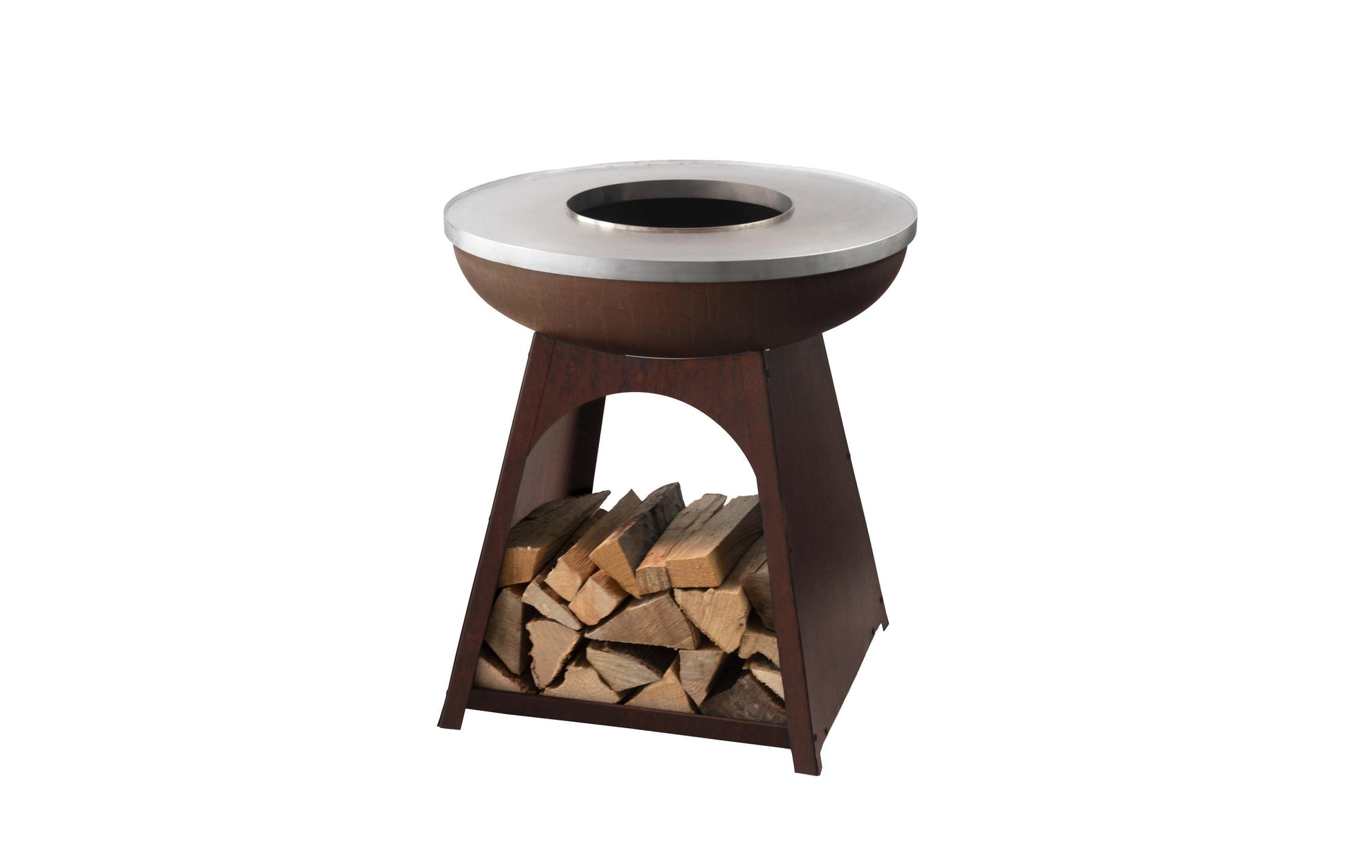 Feu Du Jardin Feuerstelle – Ø 78 × 78 cm – Edelstahl, rostbraun