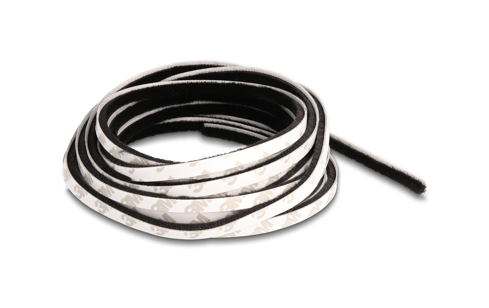 DeLOCK Bürstenstreifen – 5 mm × 5 m, Kunststoff, Schwarz, selbstklebend, für Tür, Fenster